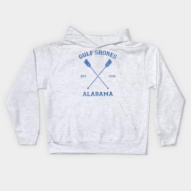 Gulf Shores Alabama Vacation Kids Hoodie by Vector Deluxe